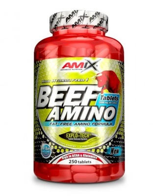 Amix BEEF Amino - 250 tabl. aminokwasy wołowe