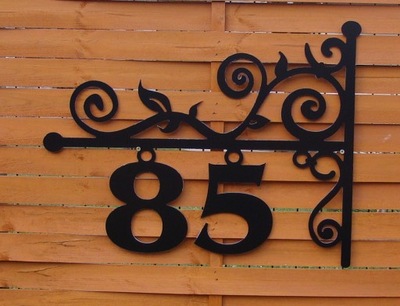 Numer domu, szyld adresowy gotycki 5 LAT GWARANCJI