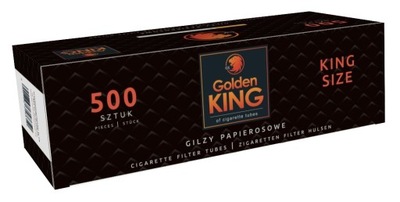 HIT! Gilzy papierosowe GOLDEN KING tutki 500 szt