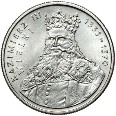Polska PRL - moneta - 100 Złotych 1987 - KAZIMIERZ WIELKI 1333-1370 - UNC