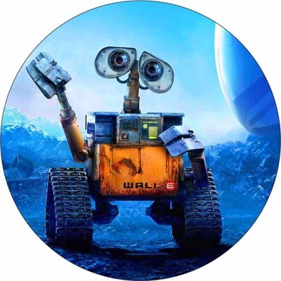 OPŁATEK na tort WALL-E gruby, nasycone kolory, 24h