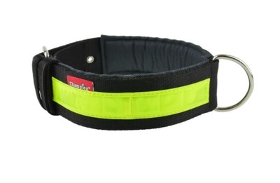 Obroża dla psa duża szeroka gruba 5cm odblask 75cm
