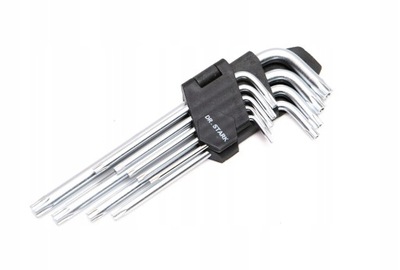 KLUCZ TORX KLUCZE ZESTAW 9 ELEMENTÓW T10 - T50