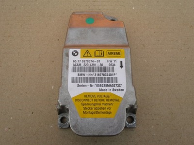 BMW E60 E61 MODULE SENSOR AIR BAGS AIRBAG 6978374 - milautoparts-fr.ukrlive.com