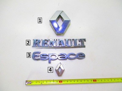 RENAULT ESPACE III EMBLEM LOGO SIGN INSCIPTION - milautoparts-fr.ukrlive.com