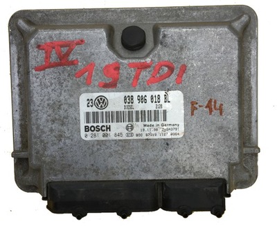 ECU VW GOLF IV 1.9TDI 038906018BL 0281001845 - milautoparts-fr.ukrlive.com