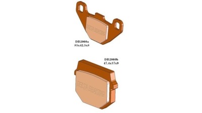 DELTA BRAKING PADS BRAKE KH83 - ZASTEPUJA DB2060MX-D I DB2060QD-D - milautoparts-fr.ukrlive.com