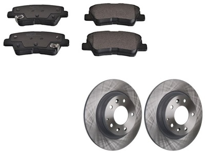 DISCS + PADS BRAKE REAR HYUNDAI SONATA 2008-2010 NF - milautoparts-fr.ukrlive.com