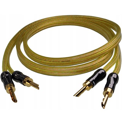 KONFEKCJONOWANE KABLE GŁOŚNIKOWE PROLINK OFC (2.5mm2) CAV1001+TBC056 2 x 5m