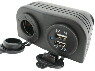 Зарядний пристрій usb 5v 3,1a роз'єм hermetyczne 12v 24v фото №1