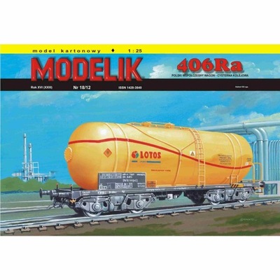 Modelik 18/12 - Wagon-cysterna kolejowa 406Ra 1:25