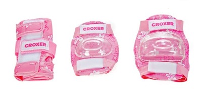 Ochraniacze na rolki Croxer Fibre Pink S - Zestaw