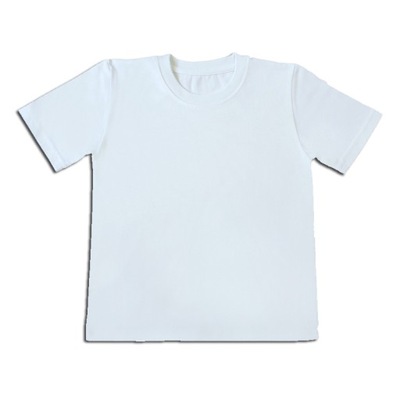 Gładka koszulka t-shirt Gracja - biały - 122