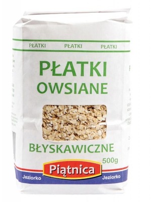Płatki Owsiane Błyskawiczne 500g PIĄTNICA