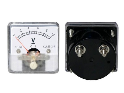 Miernik analogowy voltomierz kwadrat 10V
