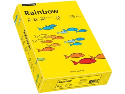 Papier biurowy Rainbow musztardowy format A4 80g 500 arkuszy