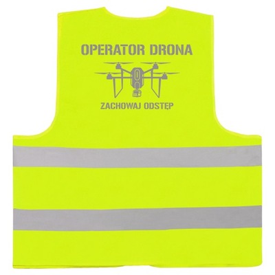 OPERATOR DRONA ODBLASKOWA KAMIZELKA SUPER NADRUK