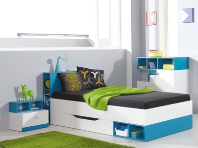 zestaw meble młodzieżowe łóżko komoda Mobi B2
