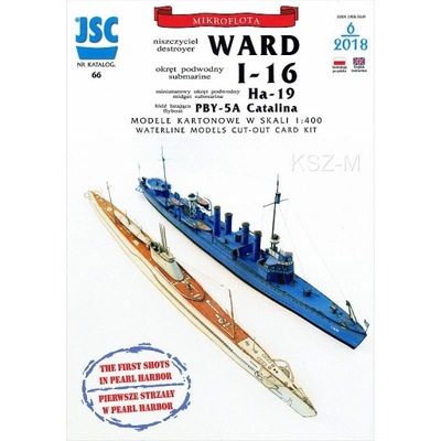 JSC-066 - Niszczyciel WARD, okręt podwodny I-16