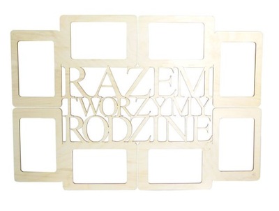 RAMKA NA ZDJĘCIA 15x10 RAZEM TWORZYMY RODZINĘ UO74