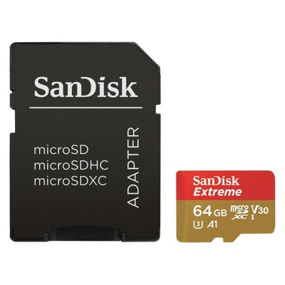 SANDISK MICRO SDXC EXTREME 64GB 160MB/s U3 V30 A2