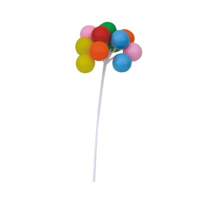Dekoracja na tort BALONY baloniki plastikowe kiść DEKORACJA NA TORT
