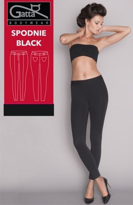 GATTA spodnie 7/8 ze szwem BLACK # XL
