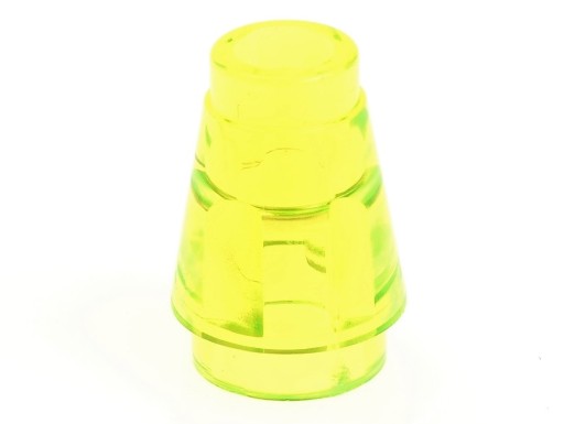 LEGO Cone 1x1 4589b неоновый зеленый транс 2 шт.