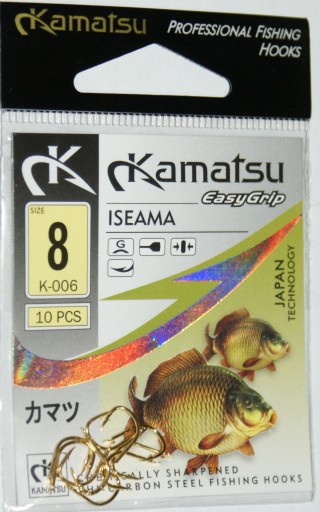 Крючок Kamatsu ISEAMA № 8, ЗОЛОТАЯ лопаточка.