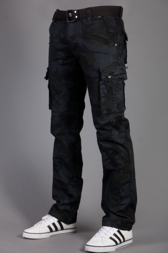 Bojówki moro + pasek 2096-1 rozm. 36 fashionmen2