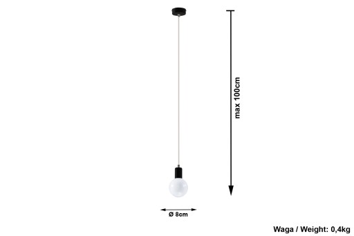 Подвесной светильник Sollux Lighting Edison E27