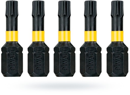 Биты ударные T30 25мм TORSION 5шт DeWalt