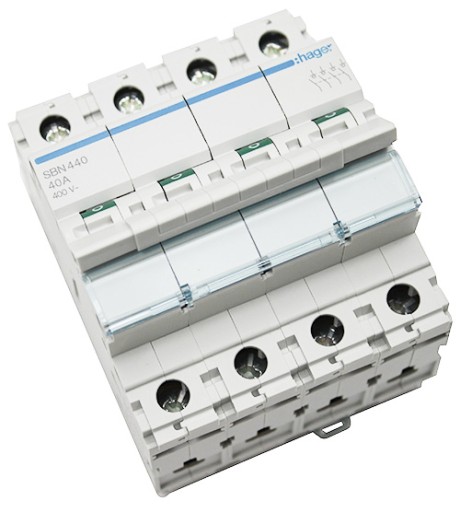 МОДУЛЬ РАЗЪЕДИНИТЕЛЯ HAGER 4P 100A SBN490