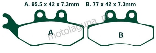 Klocki YAMAHA MBK TZR DT 50 XT 125 RIEJU SMX BETA