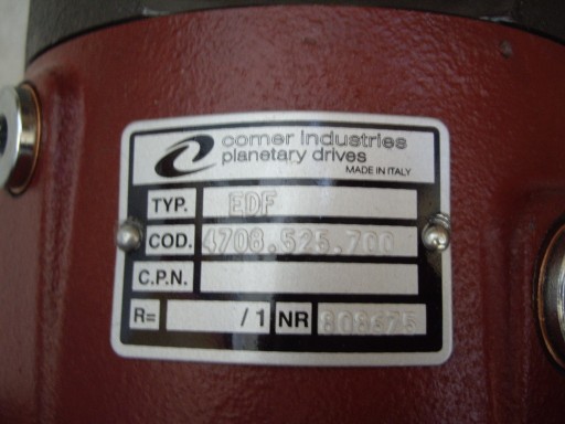 Планетарная передача Comer EDF GWS 125U
