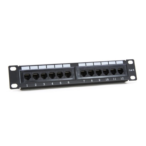 Патч-панель Панель 10 дюймов RJ-45 12 портов UTP Cat 6