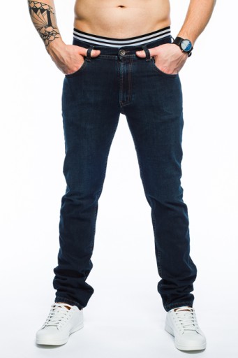 SPODNIE MĘSKIE STANLEY JEANS - 400/013 -108cm L32