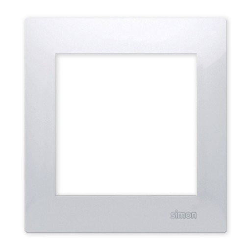 Simon 54 Single Frame White Contact Simon 54