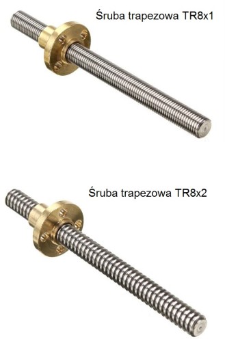 Гайка трапецеидальная Tr8x1 с бронзовым буртиком