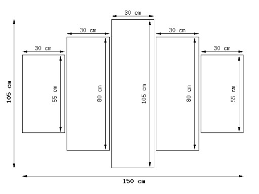 Картина триптих Манхэттен Нью-Йорк 150x105 Город