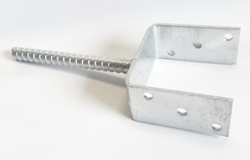 Podstawa słupa do wmurowania kotwa U 90 mm gr 4mm