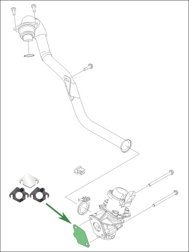 Заглушка EGR SUZUKI SX4 1.6DDiS TOYOTA AYGO 1.4HDi