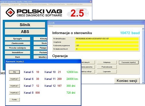 KKL USB-ИНТЕРФЕЙС OBD2 + OBD1+POLSKI VAG 2.5 PL