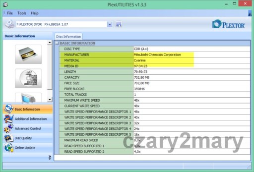 Verbatim CD-R DataLifePlus Super AZO Япония, 1 шт.