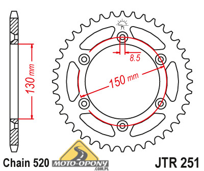 Zestaw napęd-owy Yamaha YZ 125 99-01r X-Ring GOLD