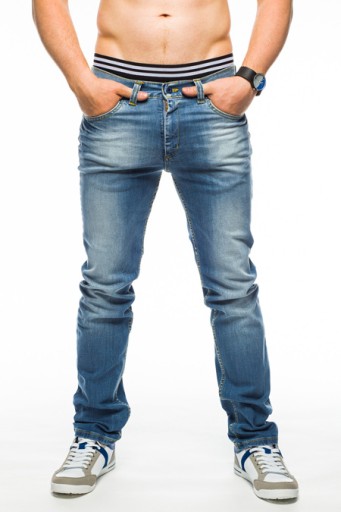 SPODNIE MĘSKIE VANKEL JEANS - 620 - 94CM L34