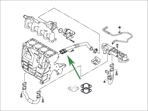 Заглушка EGR SKODA Fabia Rapid 1.4 1.6 TDi CR 2 с Common Rail gen.