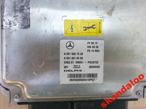 КОМПЬЮТЕР УПРАВЛЕНИЯ ДВИГАТЕЛЕМ M651 MERCEDES 6519007000