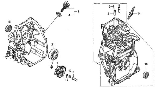 HONDA GX100 BF30 Сальник вала 91202-KJ9-003