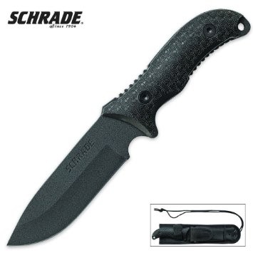 Военный нож Schrade SCHF36 + ЧЕХОЛ ДЛЯ КОЛЕСНОГО КРЕМЕНЯ